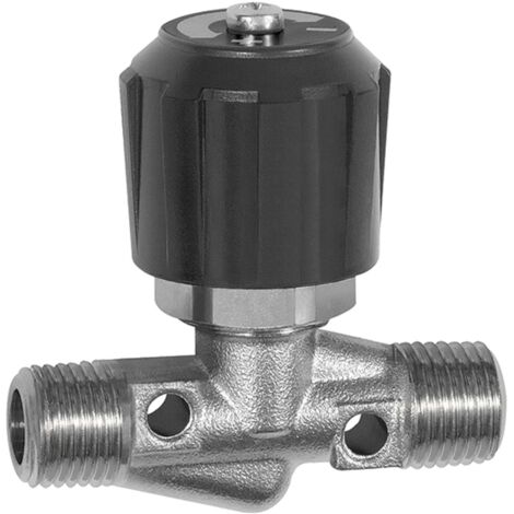 Riegler Nadelventil, Messing vernickelt, AG/AG, R 1/8, DN 4