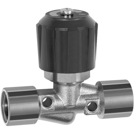Riegler Nadelventil, Messing vernickelt, IG/IG, Rp 1/8, DN 4