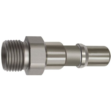 Riegler Nippel für Kupplungen NW 11, ISO 6150 C, Edelstahl, G 3/8 AG
