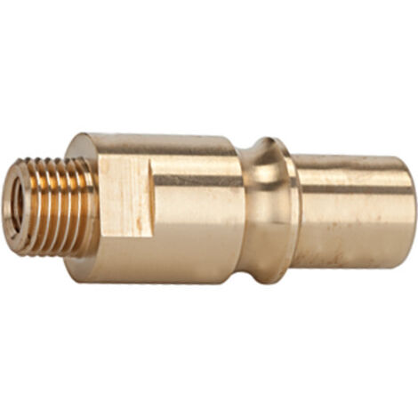Riegler Nippel für Kupplungen NW 12, Messing blank, G 1/2 AG