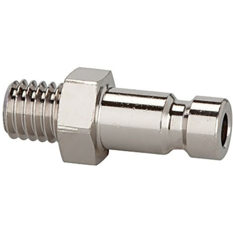 Riegler Nippel für Kupplungen NW 2,7, Edelstahl 1.4404, G 1/8 AG, SW 11