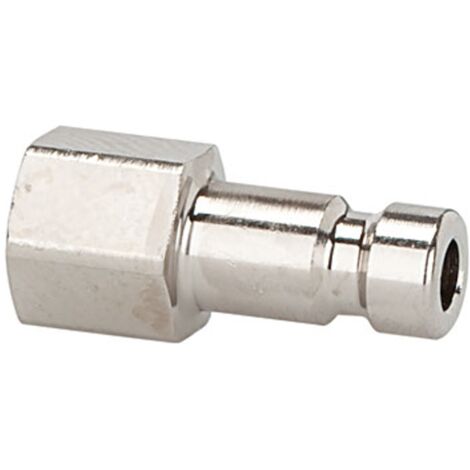 Riegler Nippel für Kupplungen NW 2,7, Edelstahl 1.4404, G 1/8 IG, SW 12