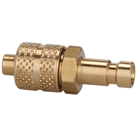 Riegler Nippel für Kupplungen NW 2,7, Messing blank, für Schlauch 6x4
