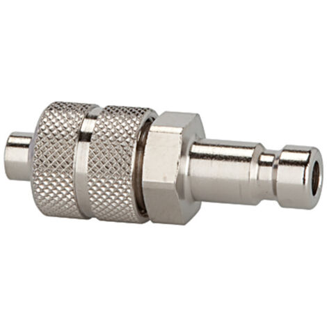 Riegler Nippel für Kupplungen NW 2,7, Messing vern., für Schlauch 4x3