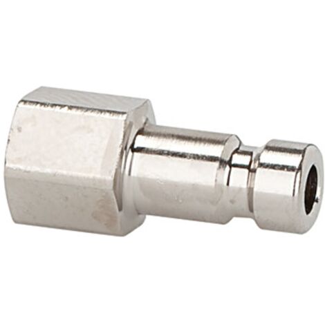 Riegler Nippel für Kupplungen NW 2,7, Messing vern., G 1/8 IG, SW 12