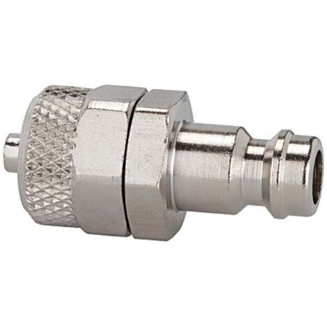 Riegler Nippel für Kupplungen NW 5, Messing vernickelt, für Schlauch 8x6