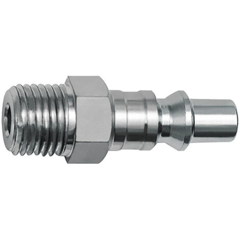 Riegler Nippel für Kupplungen NW 5,5, ARO 210, Stahl, NPT 1/4 AG