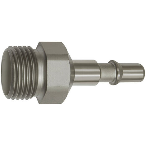 Riegler Nippel für Kupplungen NW 6, ISO 6150 C, Edelstahl, G 1/2 AG