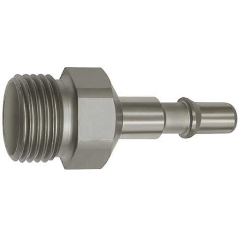Riegler Nippel für Kupplungen NW 6, ISO 6150 C, Edelstahl, G 1/4 AG