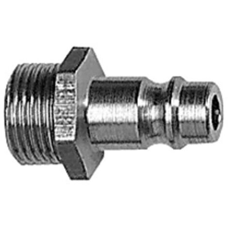 Riegler Nippel für Kupplungen NW 7,2 - 7,8, Edelstahl 1.4305, G 3/8 AG