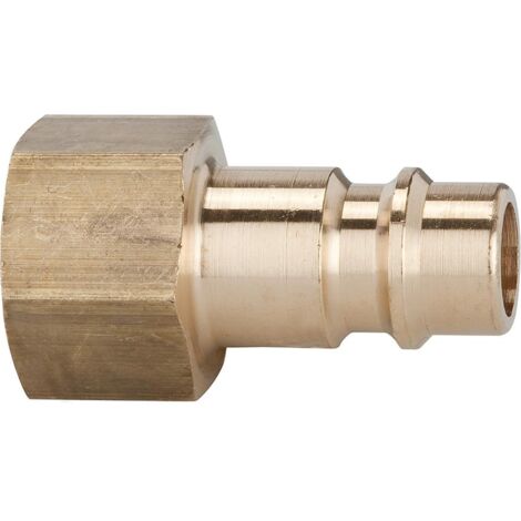 Riegler Nippel für Kupplungen NW 7,2 - NW 7,8, Messing blank, G 1/2 IG