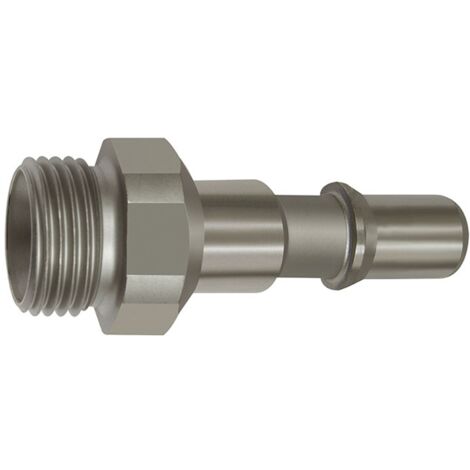 Riegler Nippel für Kupplungen NW 8, ISO 6150 C, Edelstahl, G 1/4 AG