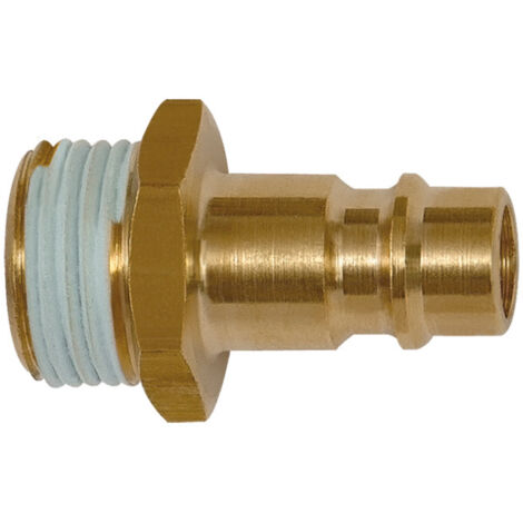 Riegler Nippel, NW 7,2 - 7,8, Messing blank, G 1/4 AG Gewindebeschichtung