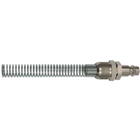 Riegler Nippel, NW 7,2 - NW 7,8, Stahl, für Schlauch 10x8 mit Knickschutz