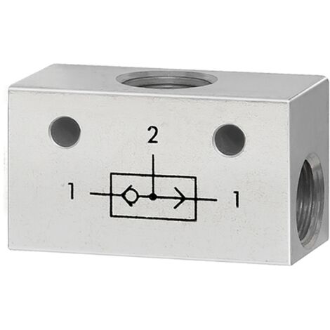 Riegler ODER-Ventil, 3 x G 1/8 Aluminium
