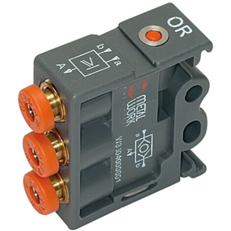 Riegler Pneumatik Logikelement, OR, Technopolymer, DN 2,7