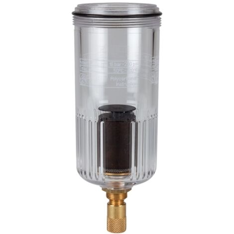 Riegler Polycarbonatbehälter, inkl. O-Ring, vollautom. Ablassventil, BG 3