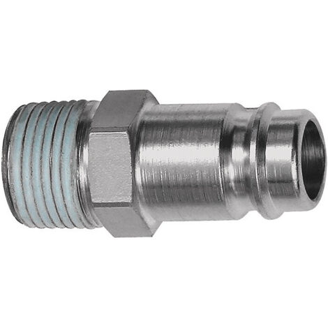 Riegler Raccord rapide en acier trempé / nickelé. Fiche DN 10 AG 20,95 mm - 107459