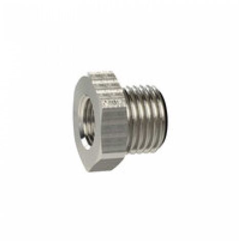 Riegler Reduziernippel kurz, G 3 a., G 1 1/4 i., SW 95, Messing vern.