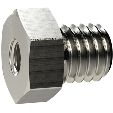 Riegler Reduziernippel kurz, M24x1,5 a., M16x1,5 i., SW 28, Messing vern.