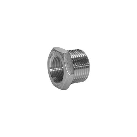 Riegler Reduziernippel, Sechskant, G 1/2 a., G 3/8 i., SW 26, ES 1.4408