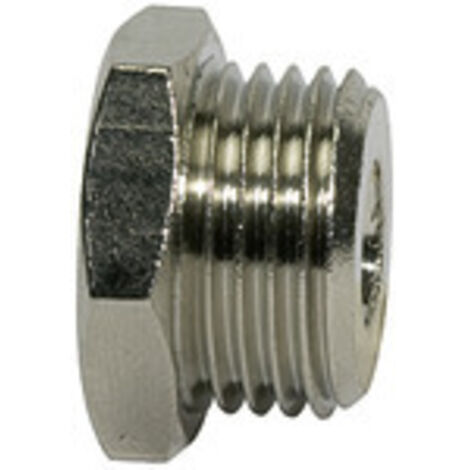 Riegler Reduziernippel »value line«, G 1/4 a., G 1/8 i., SW 17, MS vern.