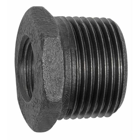 Riegler Reduzierstück 241, R 2 a., Rp 3/4 i. Temperguss schwarz