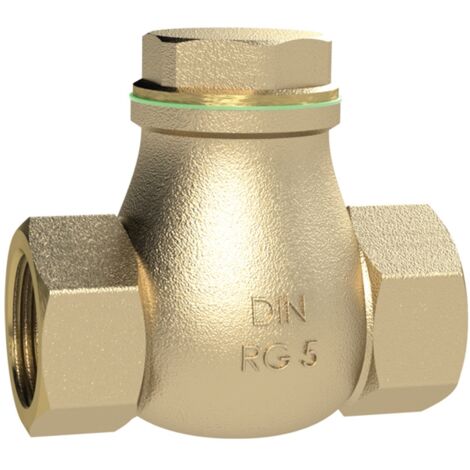 Riegler Rückschlagklappe, DN 65, Rotguss, G 2 1/2, PN max. 16 bar