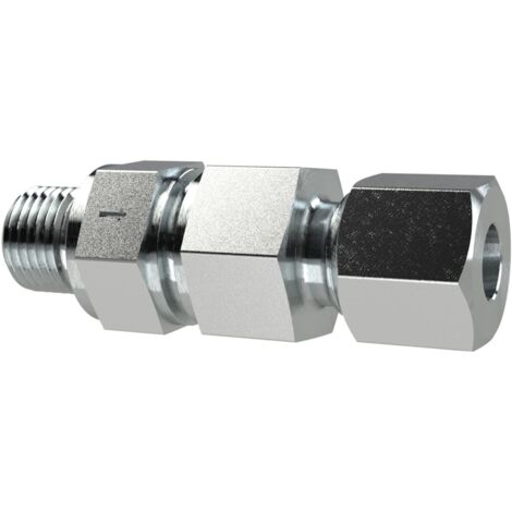 Riegler Rückschlagvent., G3/8a., Rohr-AØ 12mm, PN max. 400, Stahl verz.