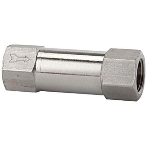 Riegler Rückschlagventil, Durchgangsform, ES 1.4404, G 1/4, 0,2 bar