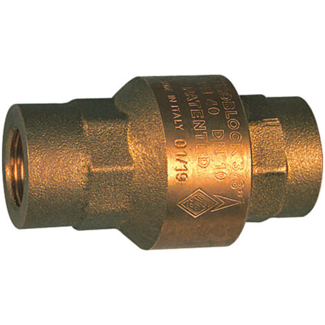 Riegler Rückschlagventil, voller Durchgang, Messing, Rp 1, 20 - 50 mbar