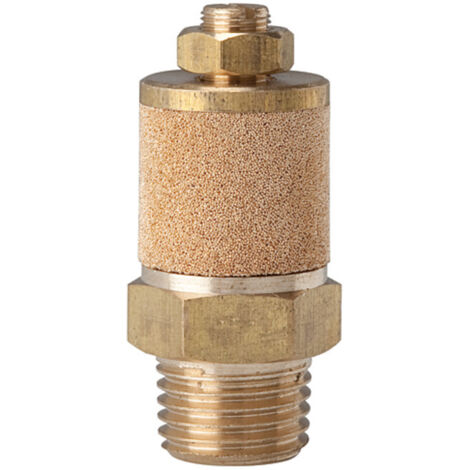 Riegler Schalldämpfer, Sinterbronce/MS, Abluft einstellbar, M5, SW 8