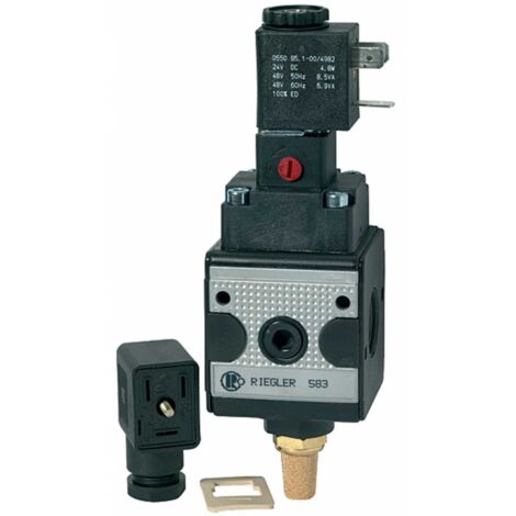 Riegler Schaltventil (3/2-Wegeventil) »multifix«, 24 V AC, BG 3, G 1/2
