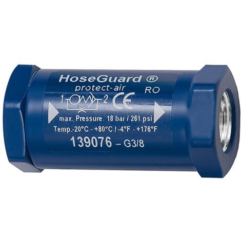Riegler Schlauchbruchsicherung »Hose Guard«, Alu/Polyacetat, G 3/8 IG/IG