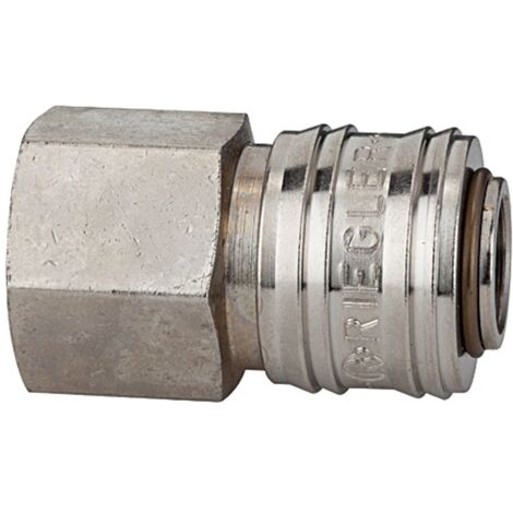 Riegler Schnellverschlusskuppl. NW 7,2 »connect line«, MS vern., G 1/4 IG