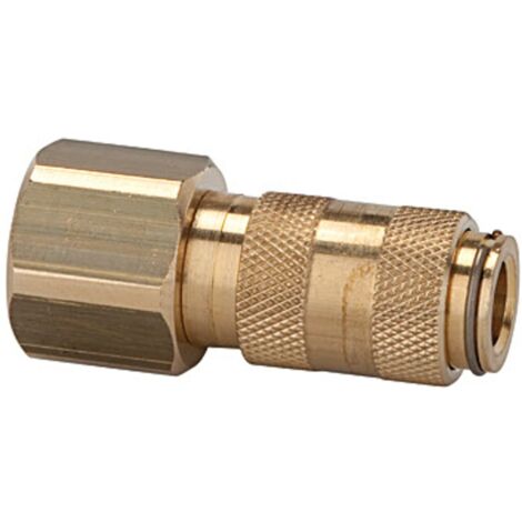 Riegler Schnellverschlusskupplung NW 2,7, Messing blank, M5 IG