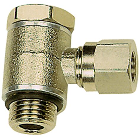 Riegler Schwenkbare Winkel-Verschraubung, G 1/8 a., Rohr-Außen-Ø 8, N 82