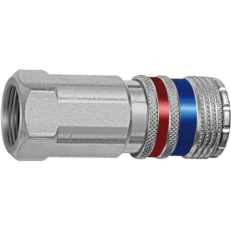 Riegler Sicherheitskupplung NW 7,6, Stahl/Messing verzinkt, G 1/4 IG