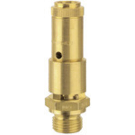 Riegler Sicherheitsventil DN 10, Messing G 1/2, Ansprechdruck 15,5 bar