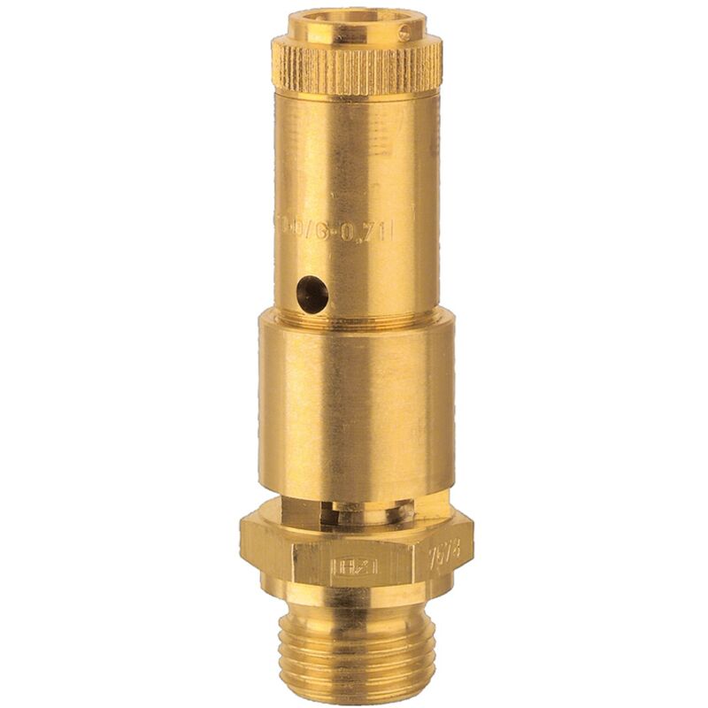 Riegler Sicherheitsventil DN 10, Messing, G 1/2, Ansprechdruck 22 bar