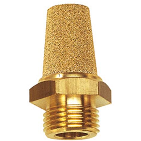 Riegler Sinterbronce-Schalldämpfer, MS Gewinde/Sechskant, G 3/8, SW 19