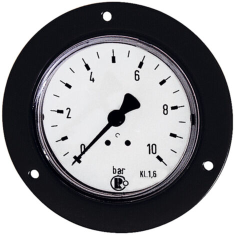 Riegler Standardmano., Frontring schwarz, G 1/8 hinten, 0 - 2,5 bar, Ã˜ 40