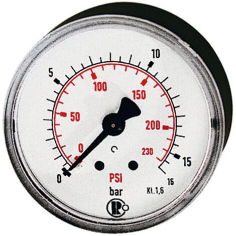 Riegler Standardmano, Kunststoff, G 1/4 hinten, 0 - 2,5 bar/36 psi, Ø 50