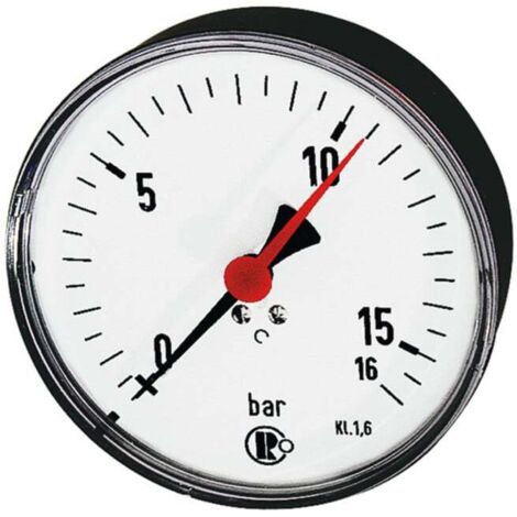 Riegler Standardmano., Kunststoff, G 1/4 hinten zentr., 0 - 1,0 bar, Ã˜ 80