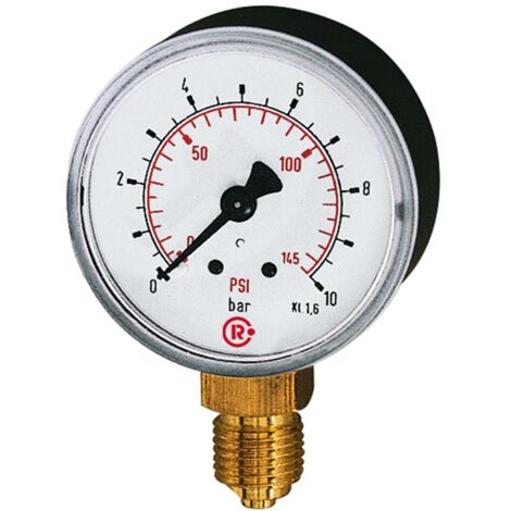 Riegler Standardmano, Kunststoff, G 1/4 unten, 0 - 10,0 bar/145 psi, Ø 50