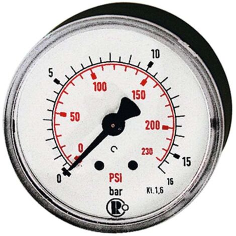 Riegler Standardmano, Kunststoff, G 1/8 hinten, 0 - 25,0 bar/360 psi, Ø40