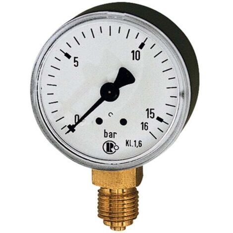 Riegler Standardmanometer, Kunststoffgeh., G 1/8 unten, 0 - 2,5 bar, Ø 40