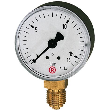 Riegler Standardmanometer, Kunststoffgeh., G 1/8 unten, 0 - 4,0 bar, Ø 40