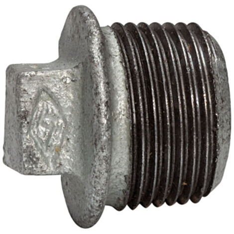 Riegler Stopfen 290, AG, R 3/8, schwarzer Temperguss feuerverz.