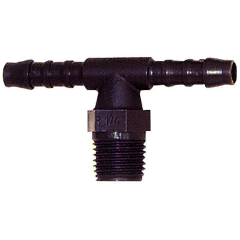 Riegler T-Einschraubstutzen, R 1/8 a., für Schlauch LW 6 mm, SW 10, PA 6